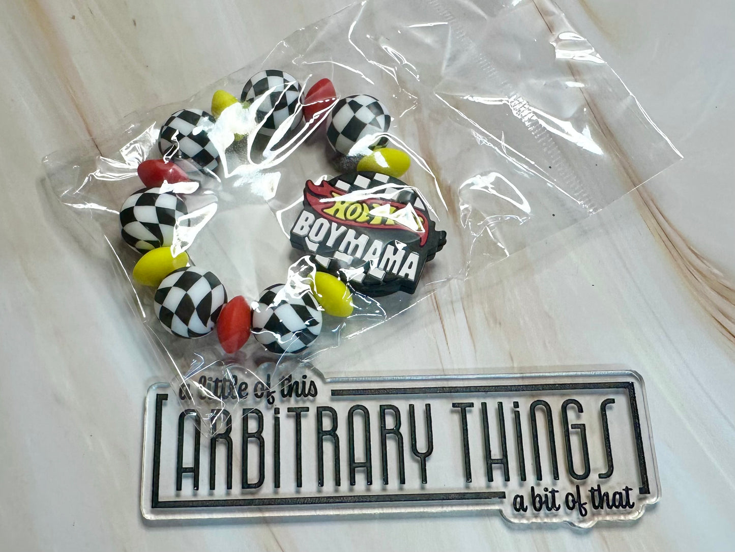 Hot Mess Boy Mama Cup Charm