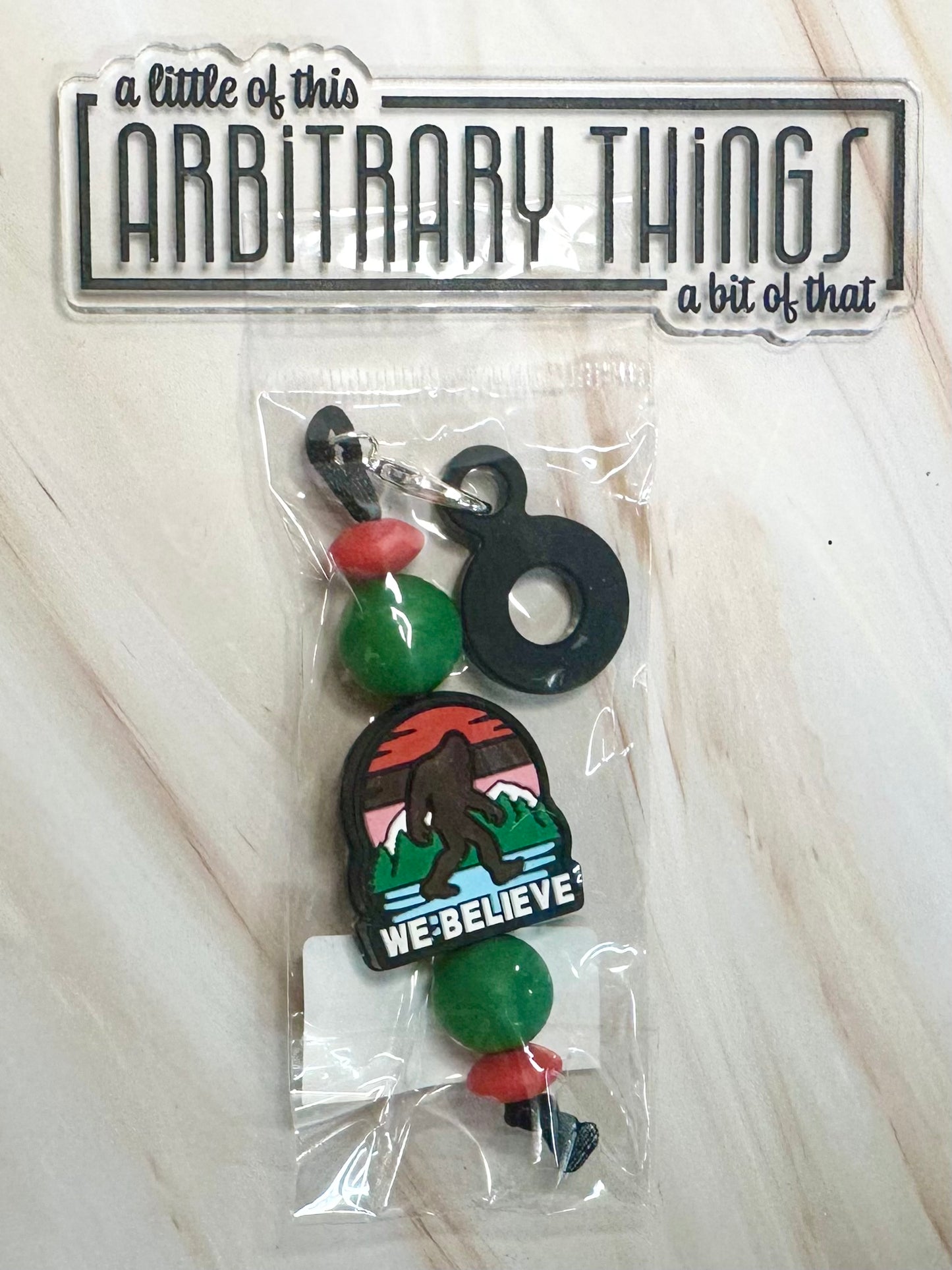 We Believe Straw Charm