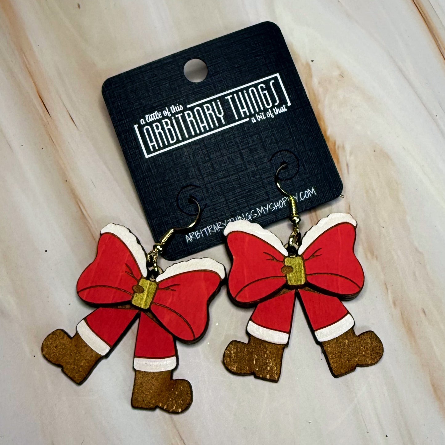 Santa Bow Dangles