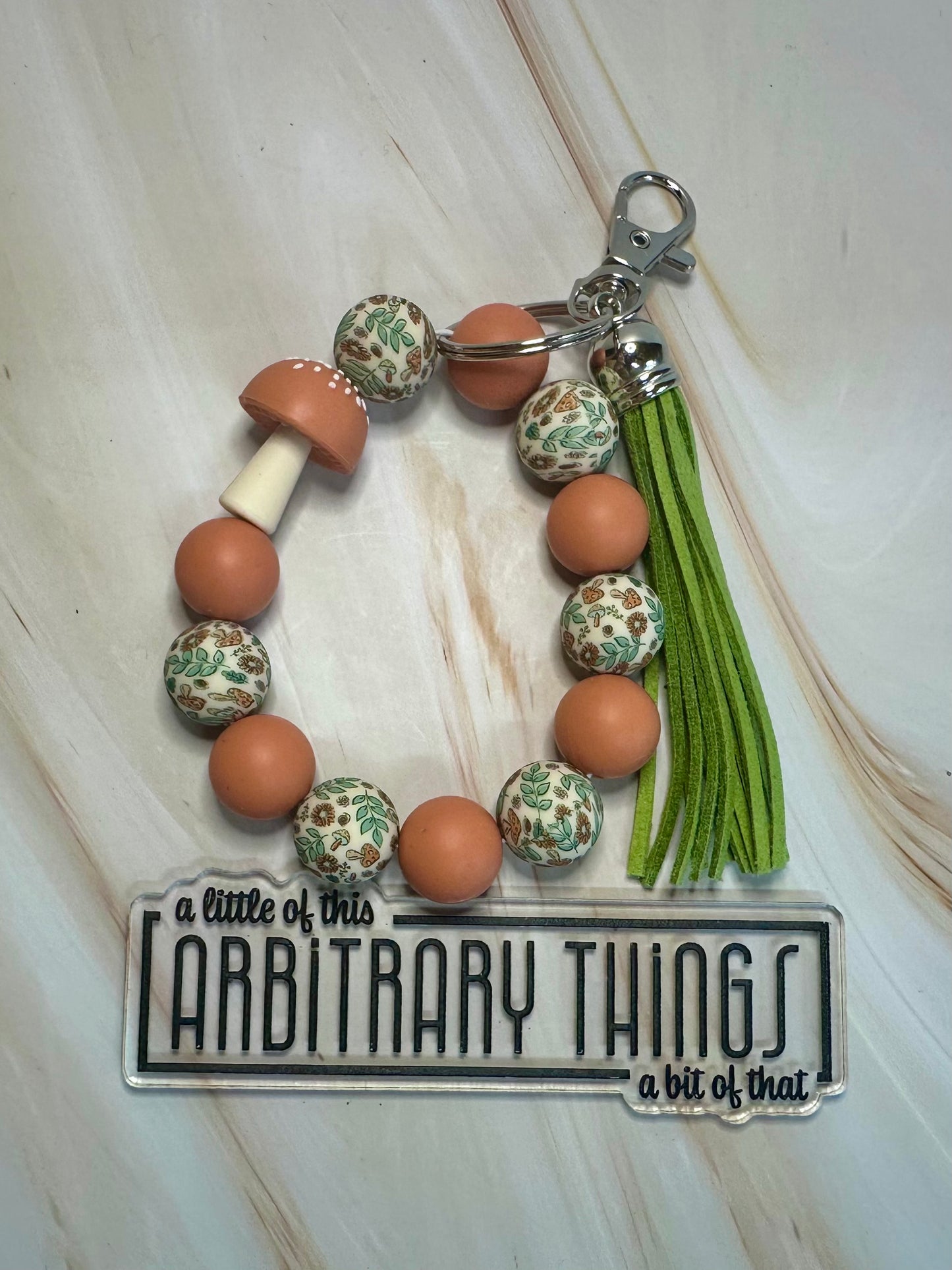 Brandied Melon Mushroom Wristlet.