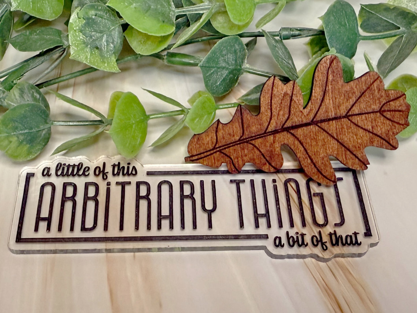 Wooden Leaf Hair Clip