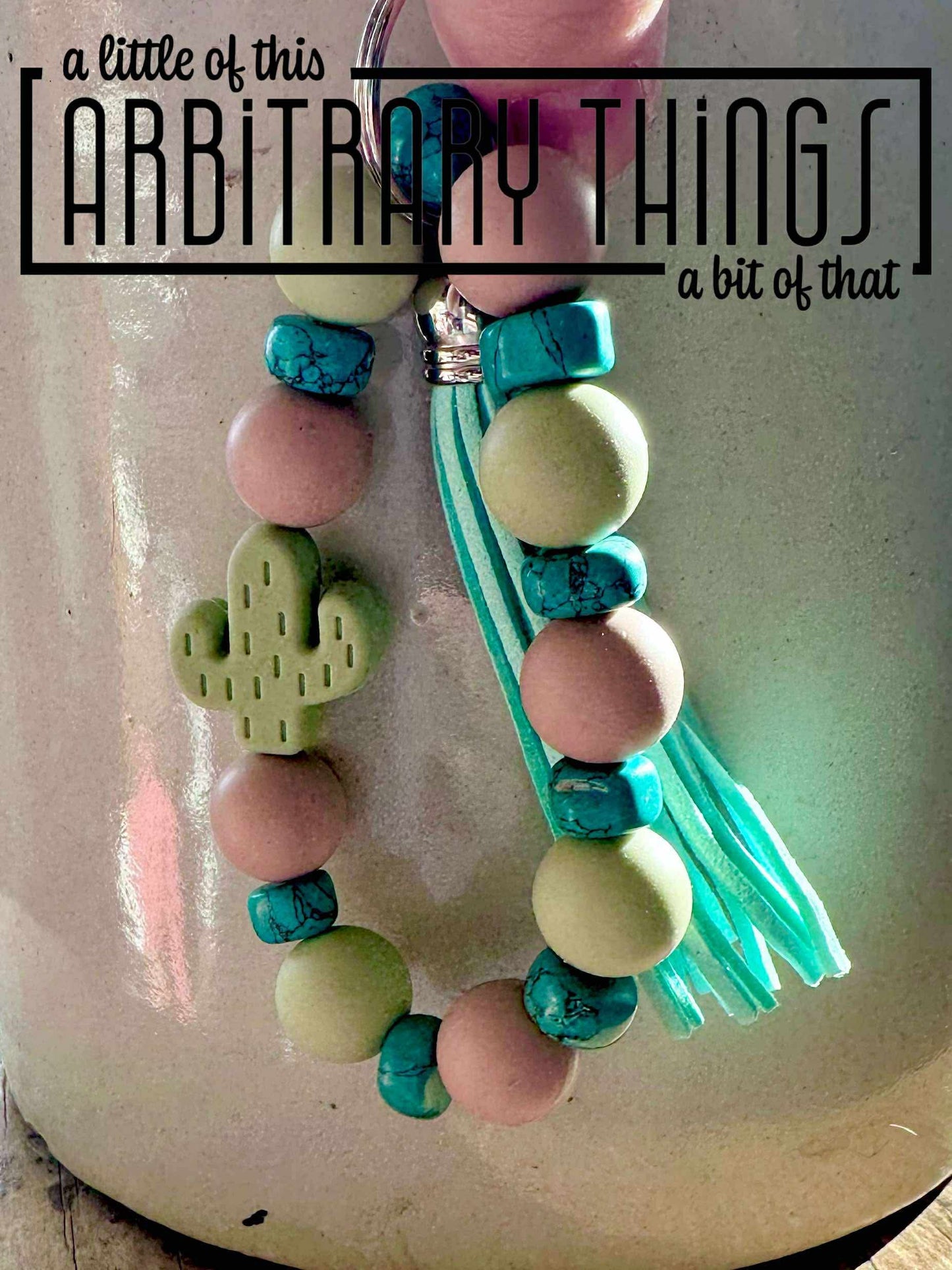 Mini Cactus Wristlet