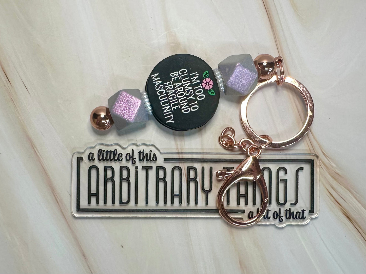 Fragile Masculinity Keychain