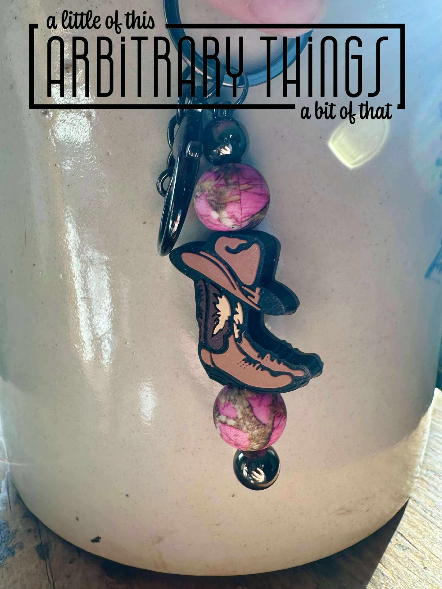 Boots & Hat Keychain