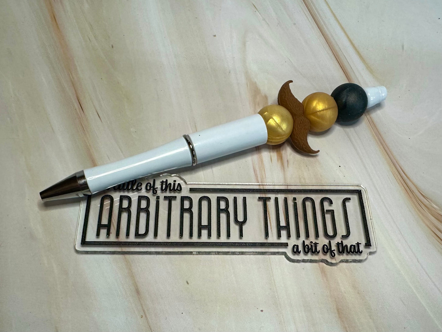 Brown Mustache Pen