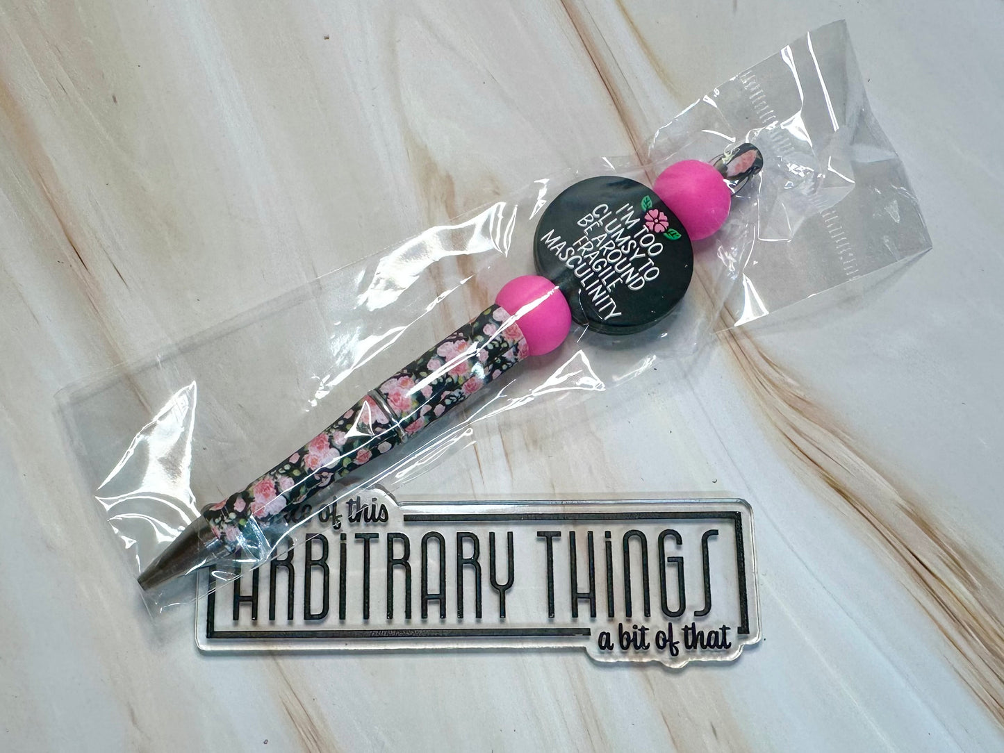 Floral Fragile Masculinity Pen