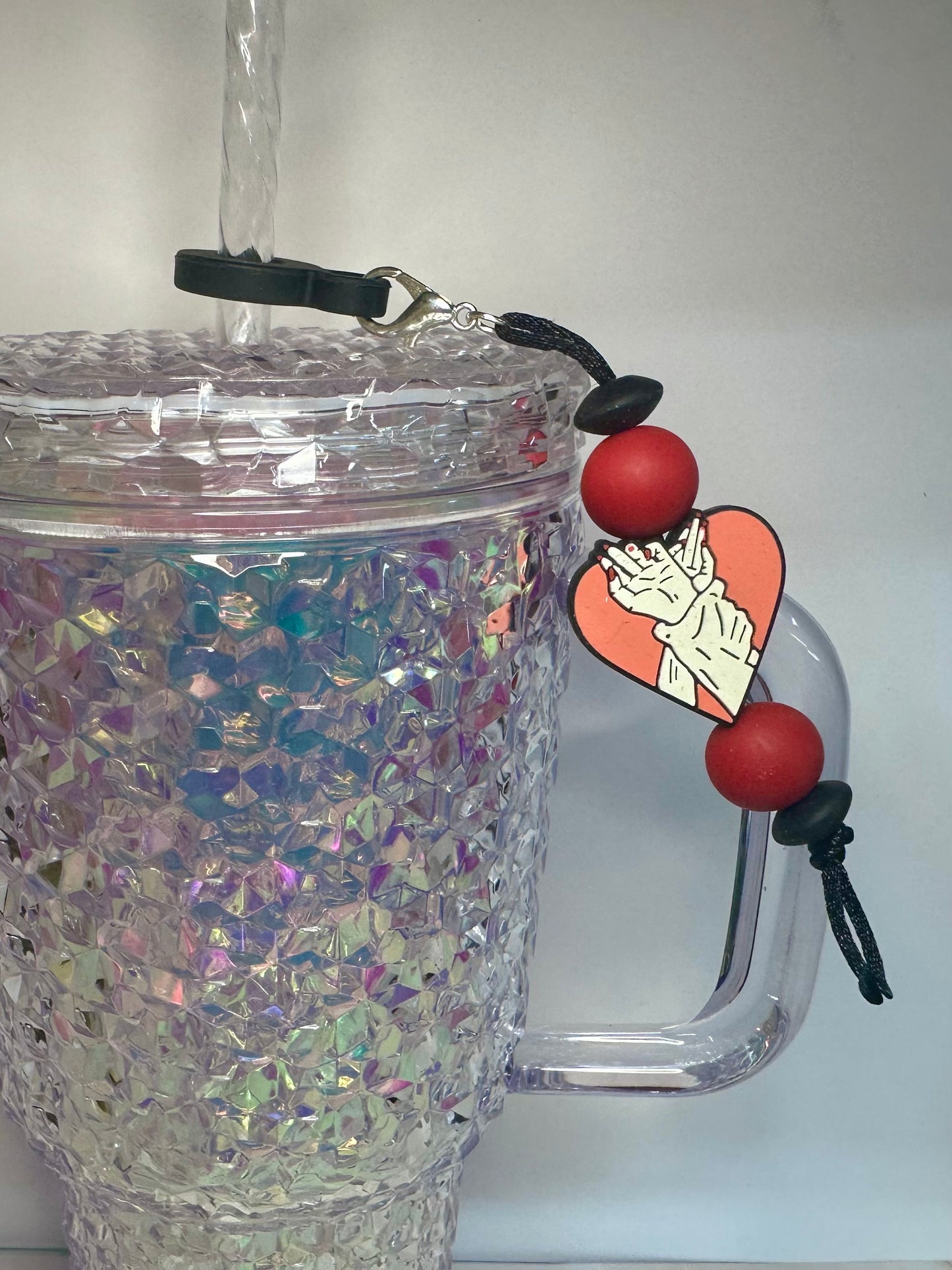 Bond Heart Straw Charm