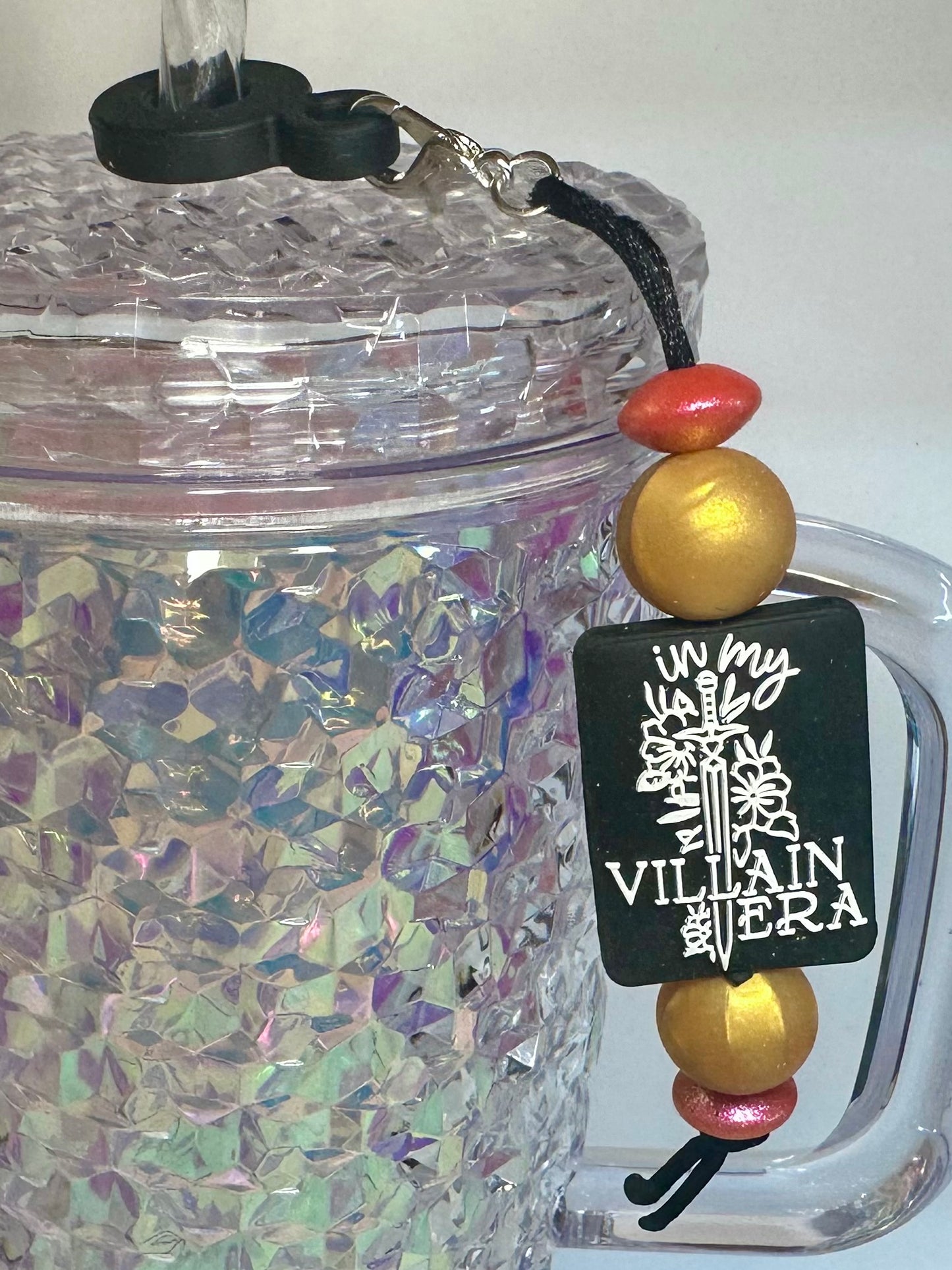 Gold Villain Era Straw Charm