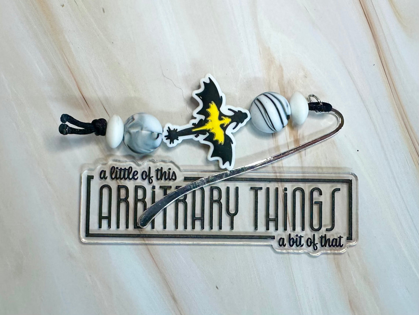 Black and Gold Dragon Bookmark