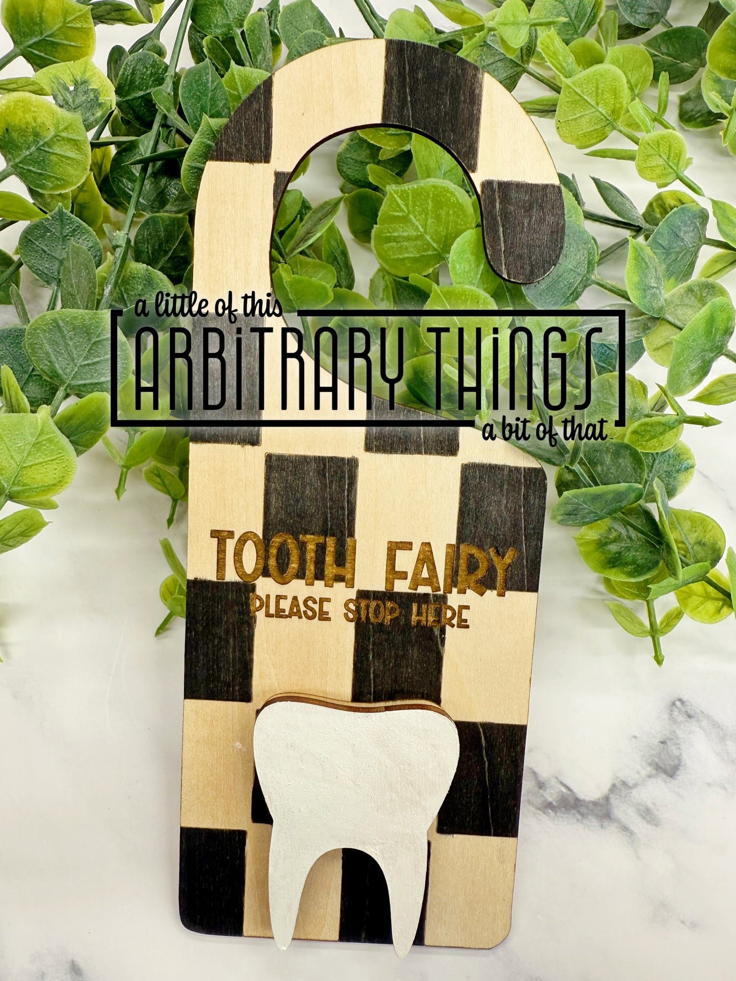 Checker Tooth Fairy Hanger