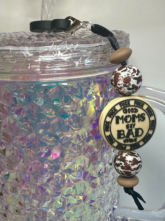 Tan Good Moms Straw Charms