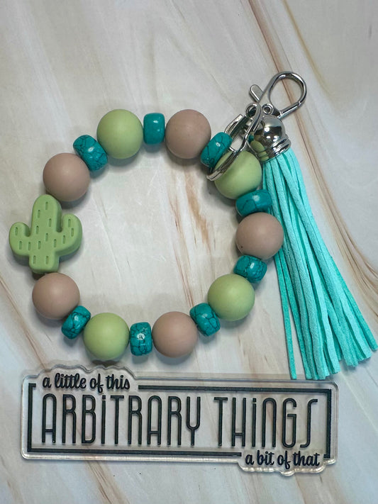 Mini Cactus Wristlet