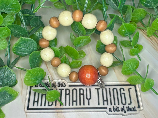 Wooden Apple Kid Bracelet