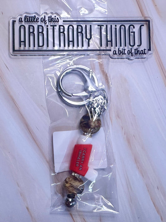 Camo Inhaler Medical Alert Keychain