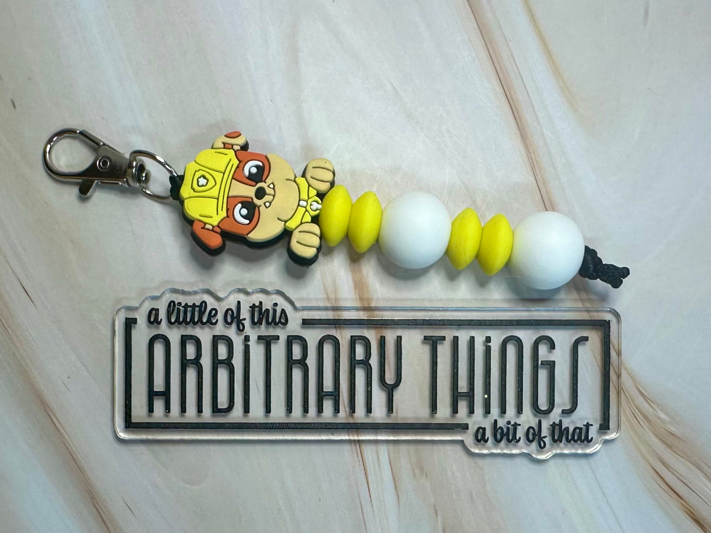 Dump Truck Dog Zipper Pull