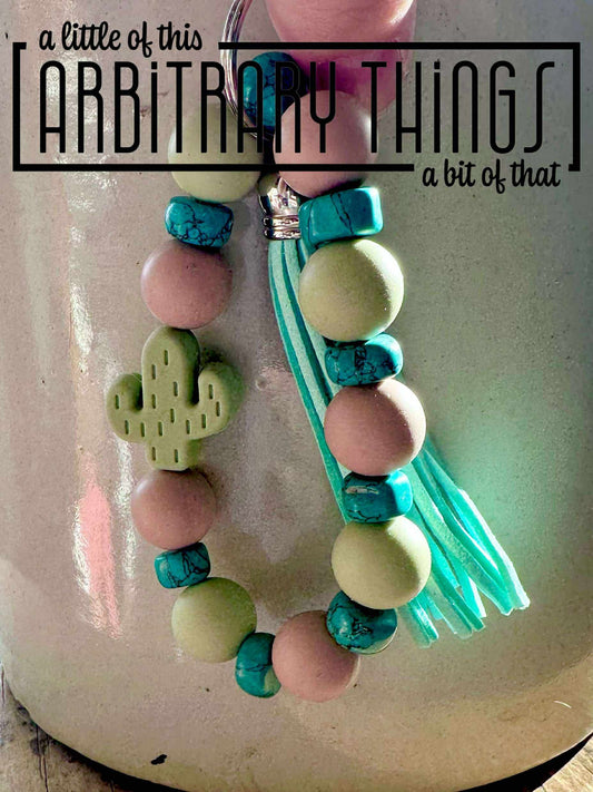 Mini Cactus Wristlet