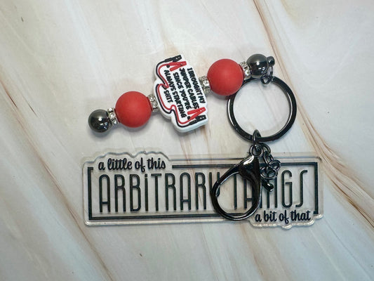 Starting Shit Keychain