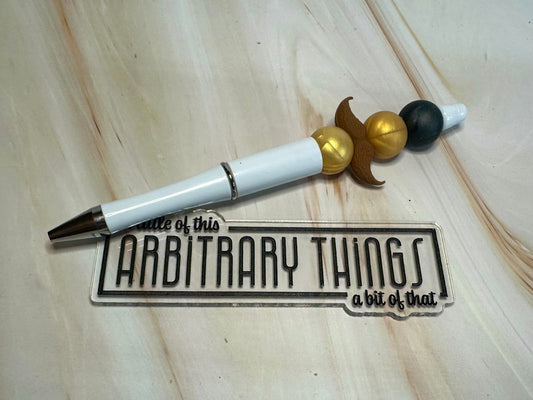 Brown Mustache Pen