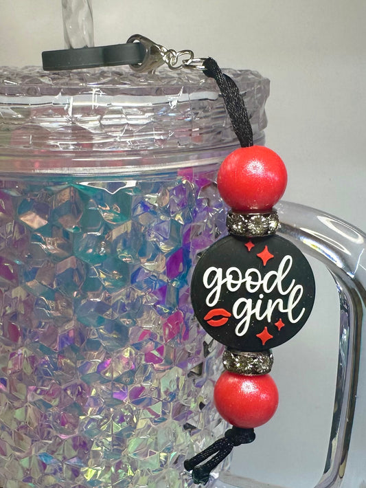 Good Girl Straw Charm