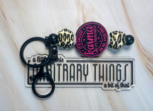 Cheetah Karma Keychain