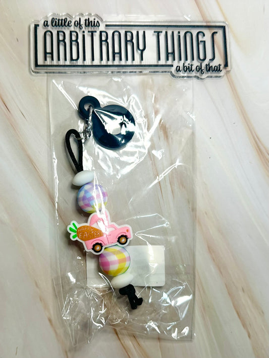 Easter Truck Straw Charm