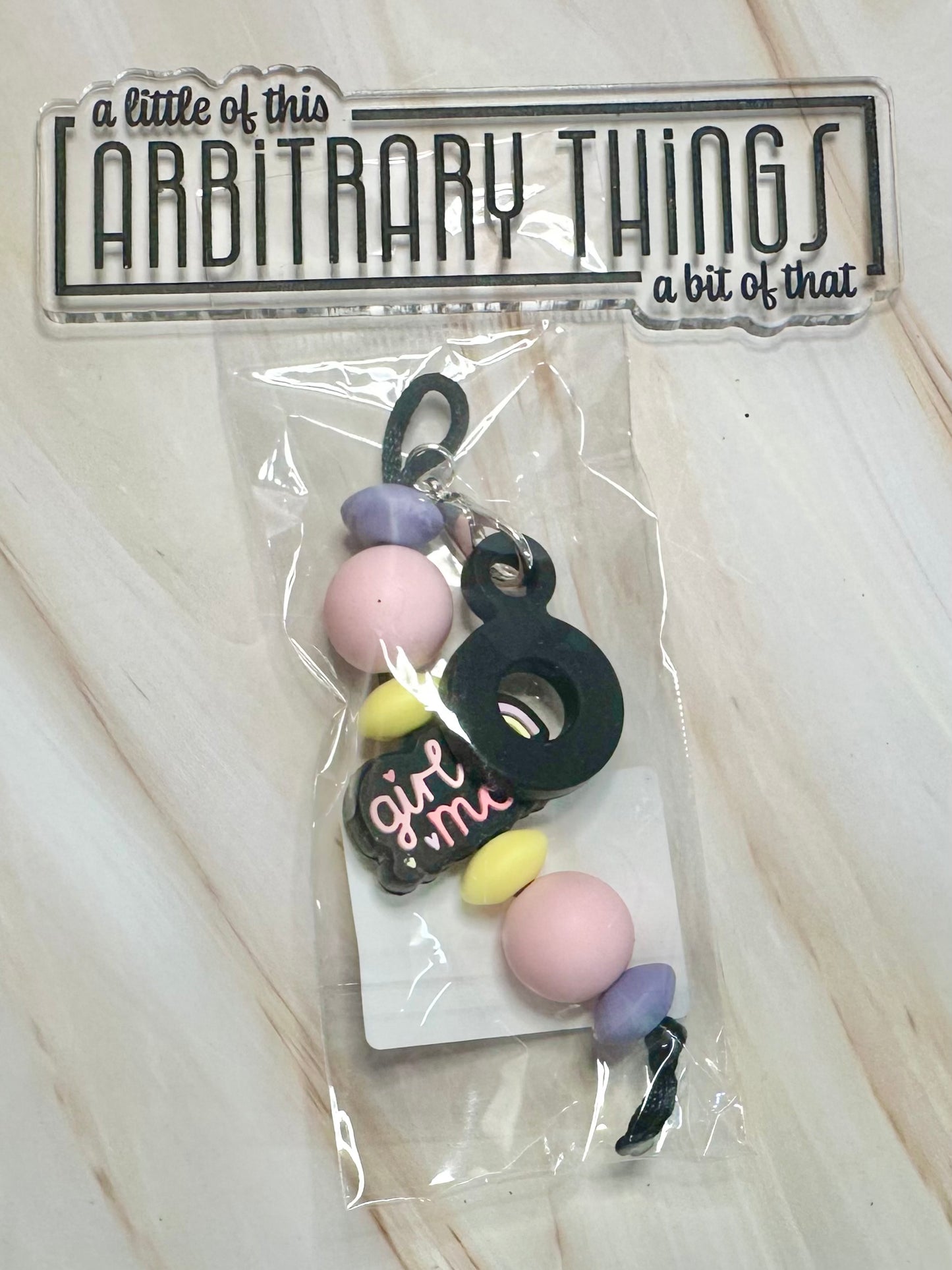 Girl Mom Straw Charm