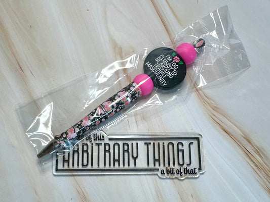 Floral Fragile Masculinity Pen