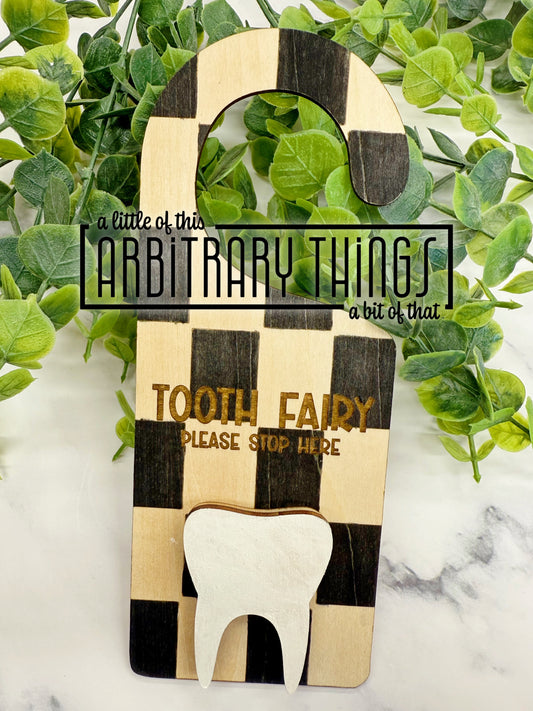 Checker Tooth Fairy Hanger
