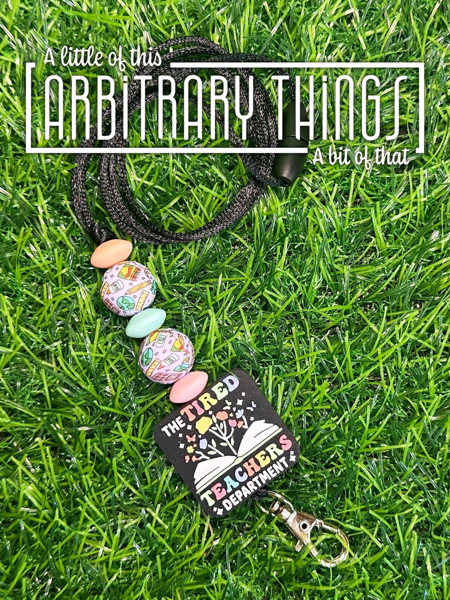 The Tired Teacher Department Lanyard